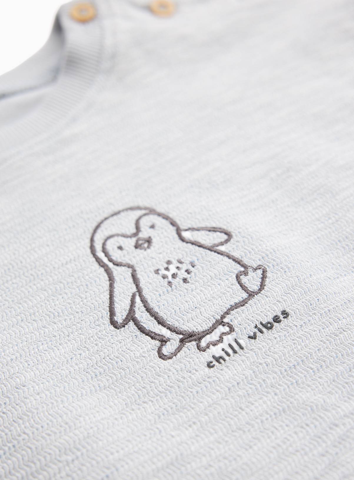 Grey Penguin Graphic Heavyweight Top 12-18 months - Image 2