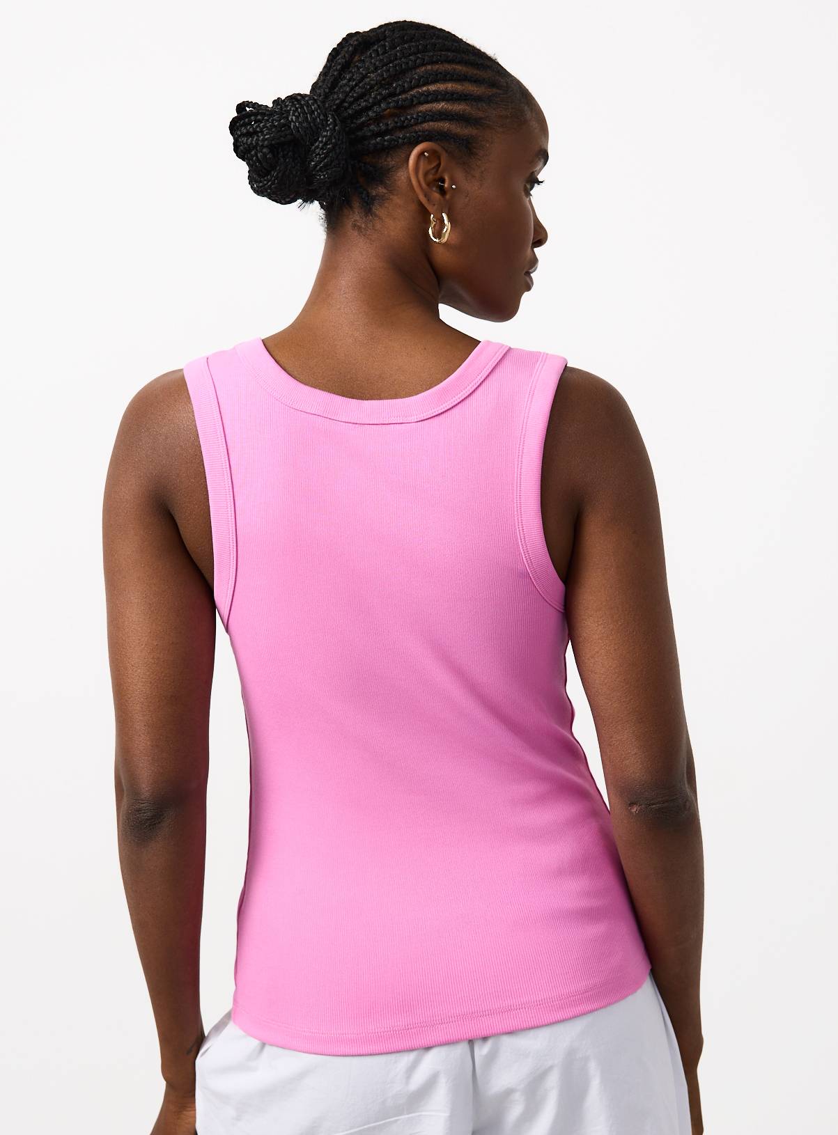 Blue & Pink Ribbed V Neck Vests 2 Pack 6 - Image 6