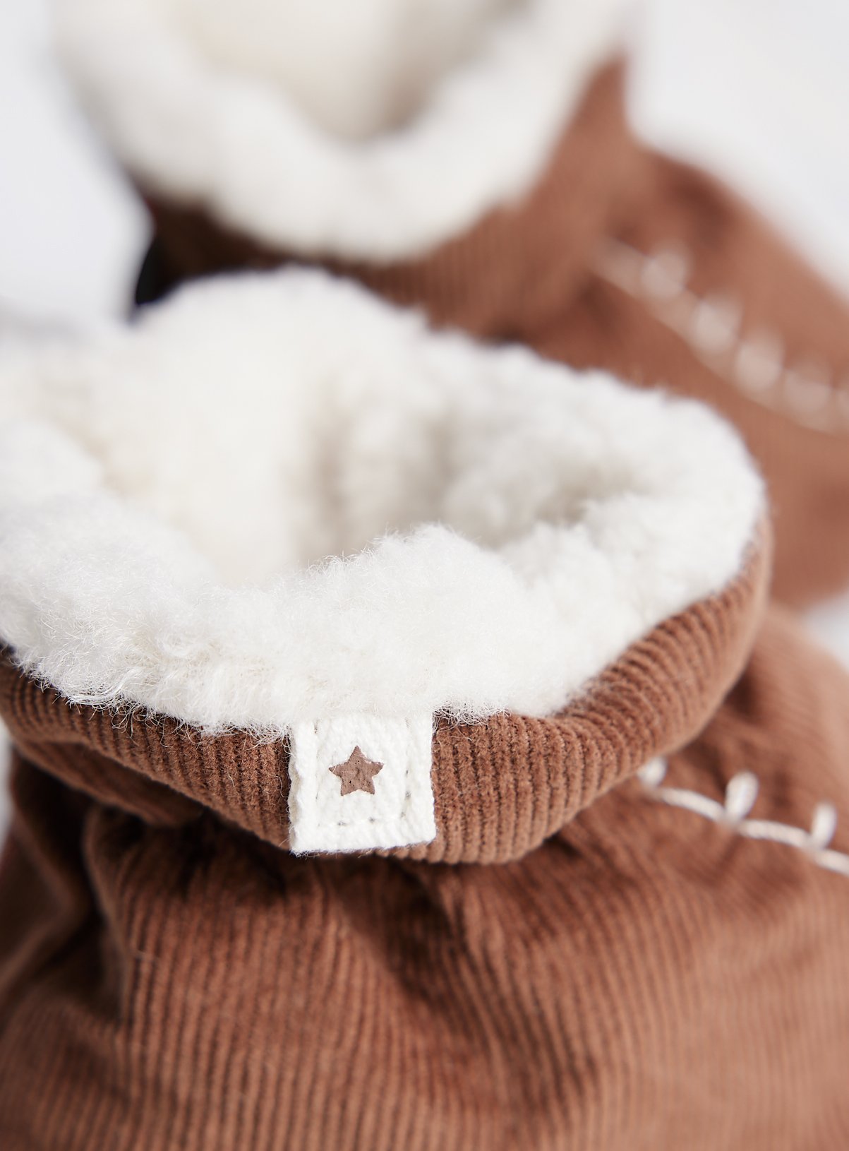 Brown Moccasin Bootie Slippers  9-12 months - Image 2 thumbnail