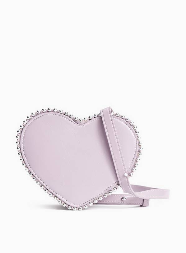 Lilac Heart-Shaped Party Bag One Size