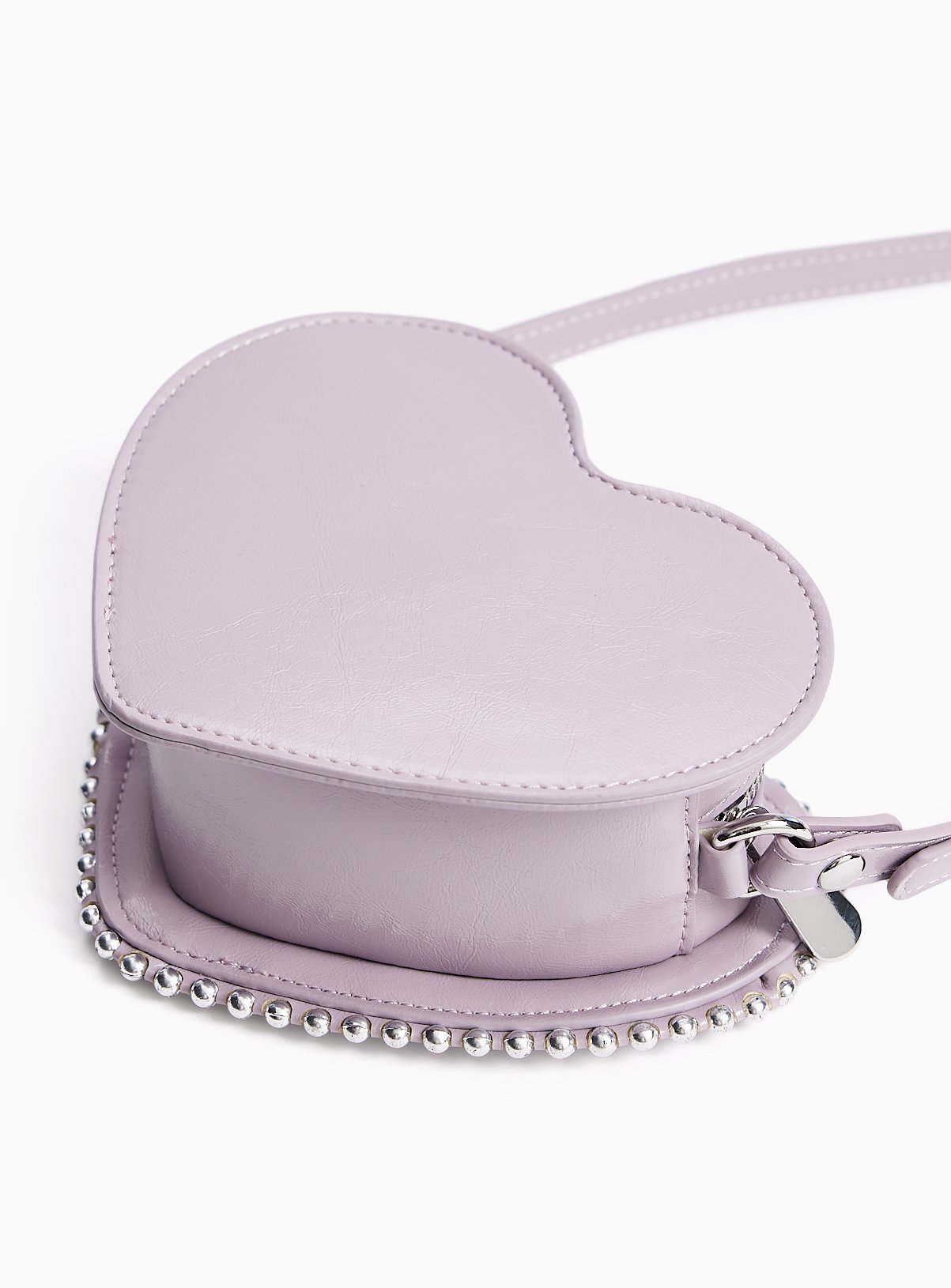 Lilac Heart-Shaped Party Bag One Size - Image 3 thumbnail