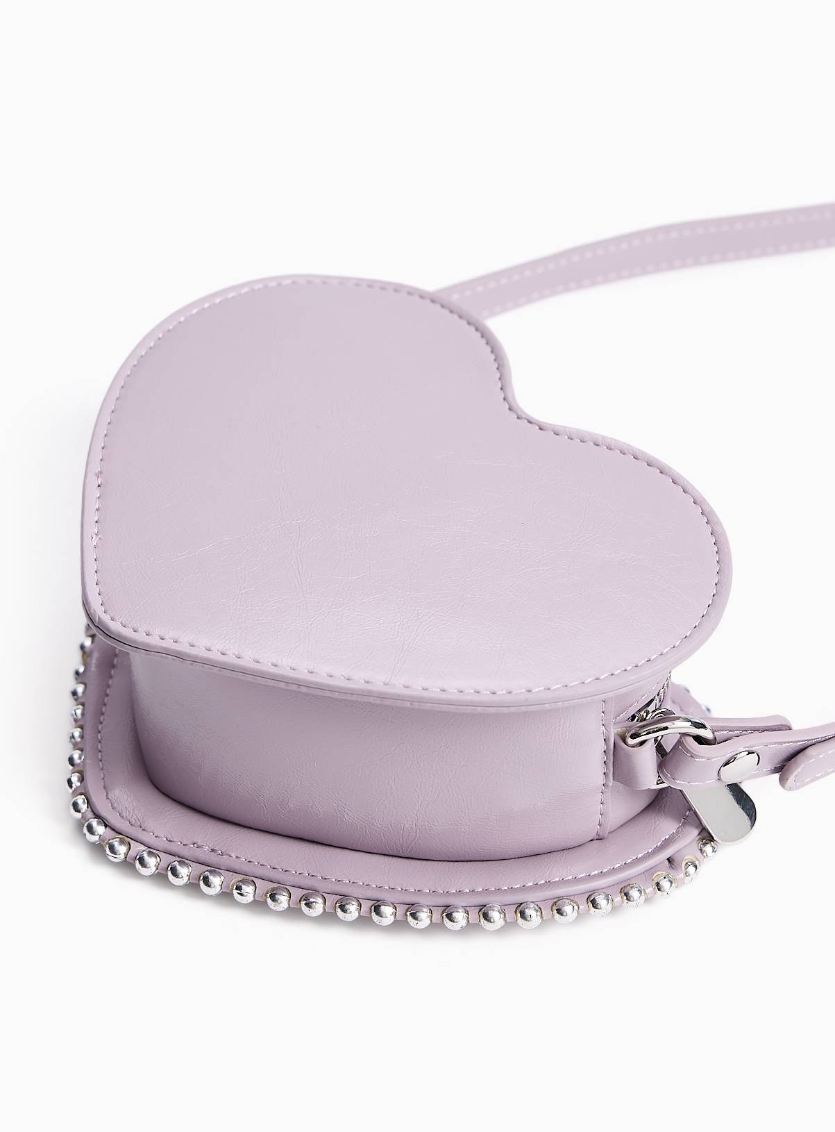 Lilac Heart-Shaped Party Bag One Size - Image 3