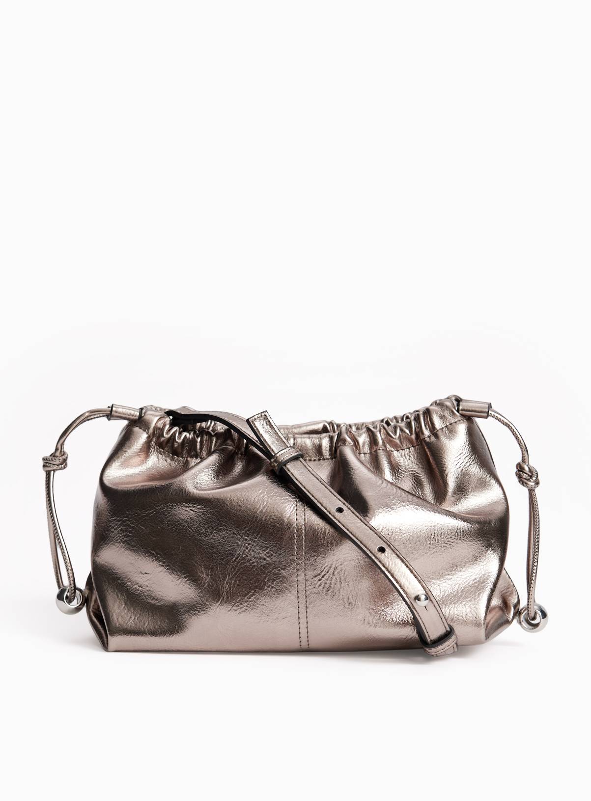 High Shine Drawstring Clutch One Size - Image 2