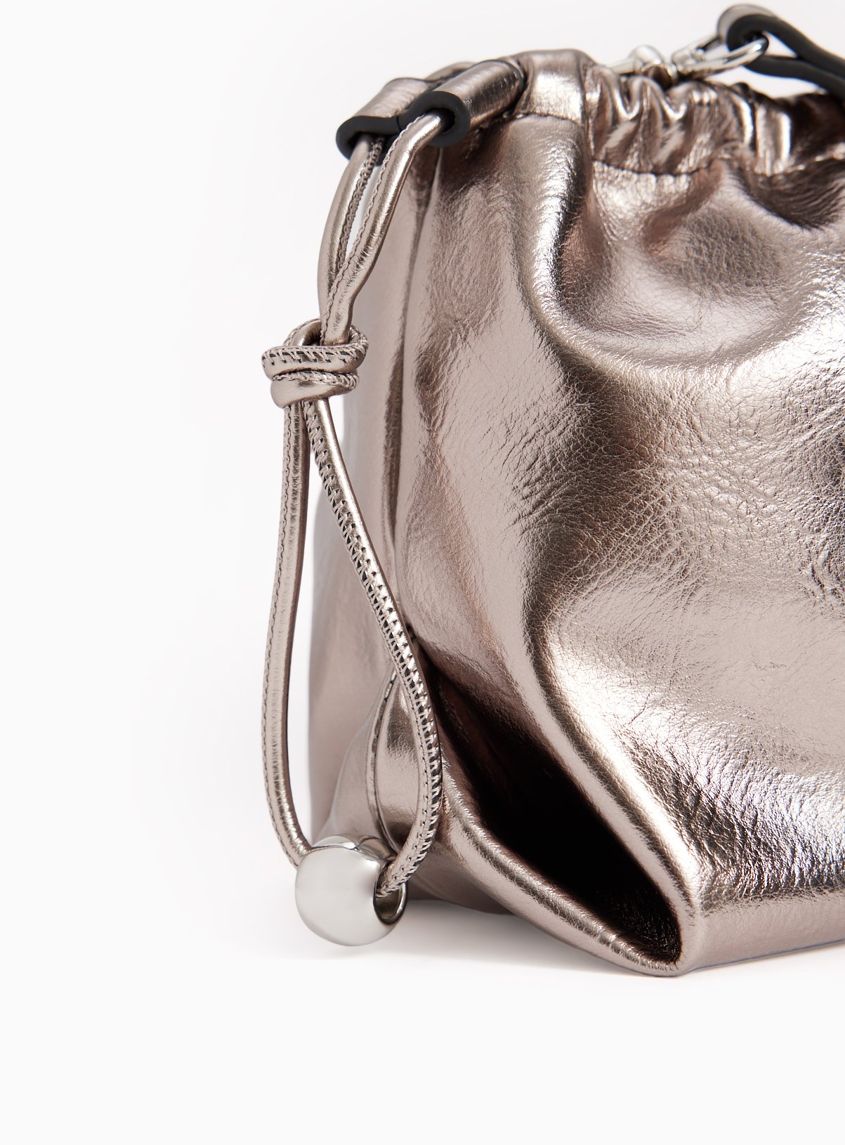 High Shine Drawstring Clutch One Size - Image 3 thumbnail