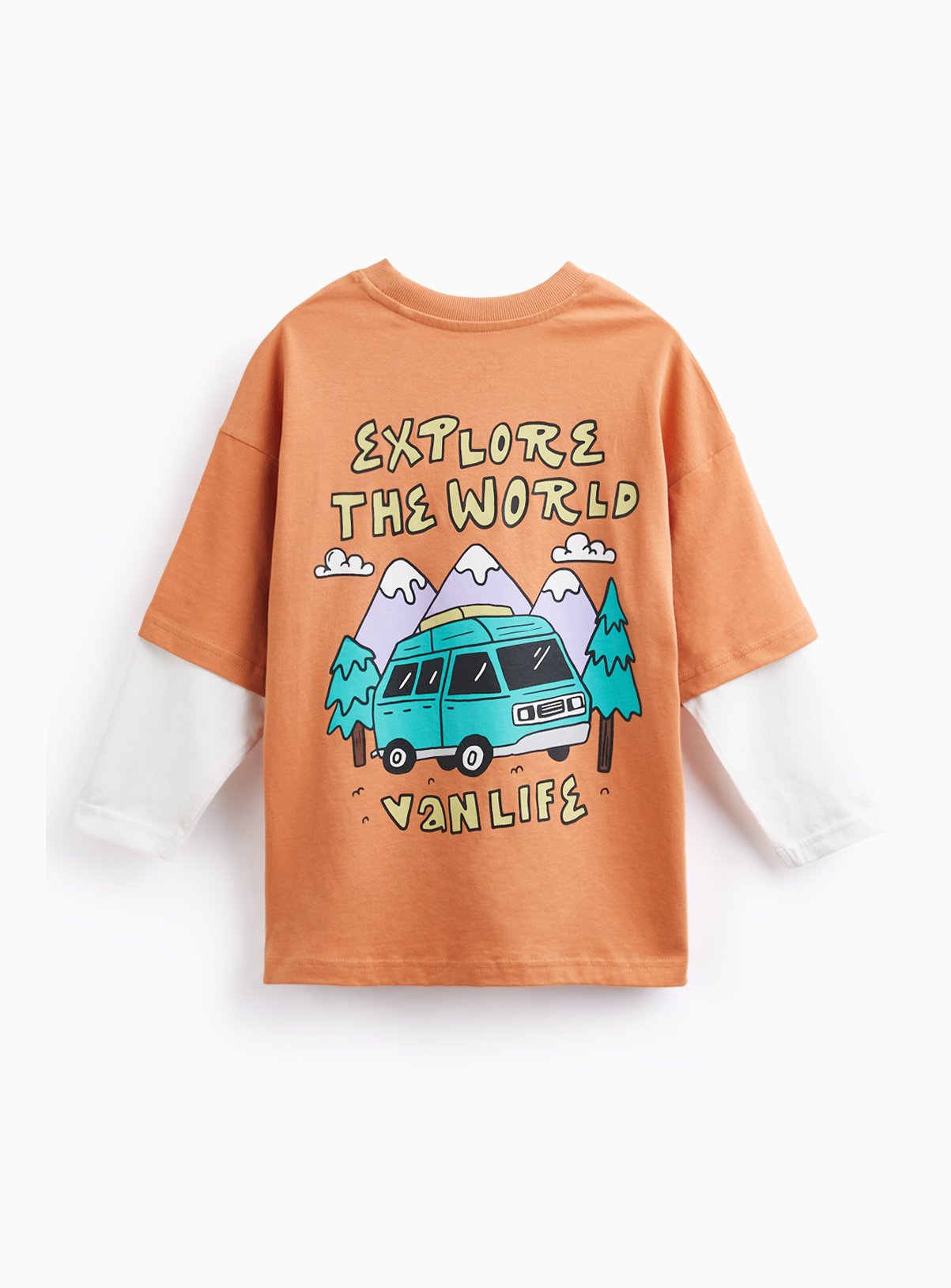 Great Outdoors Van Life T-Shirt 9 years - Image 2 thumbnail