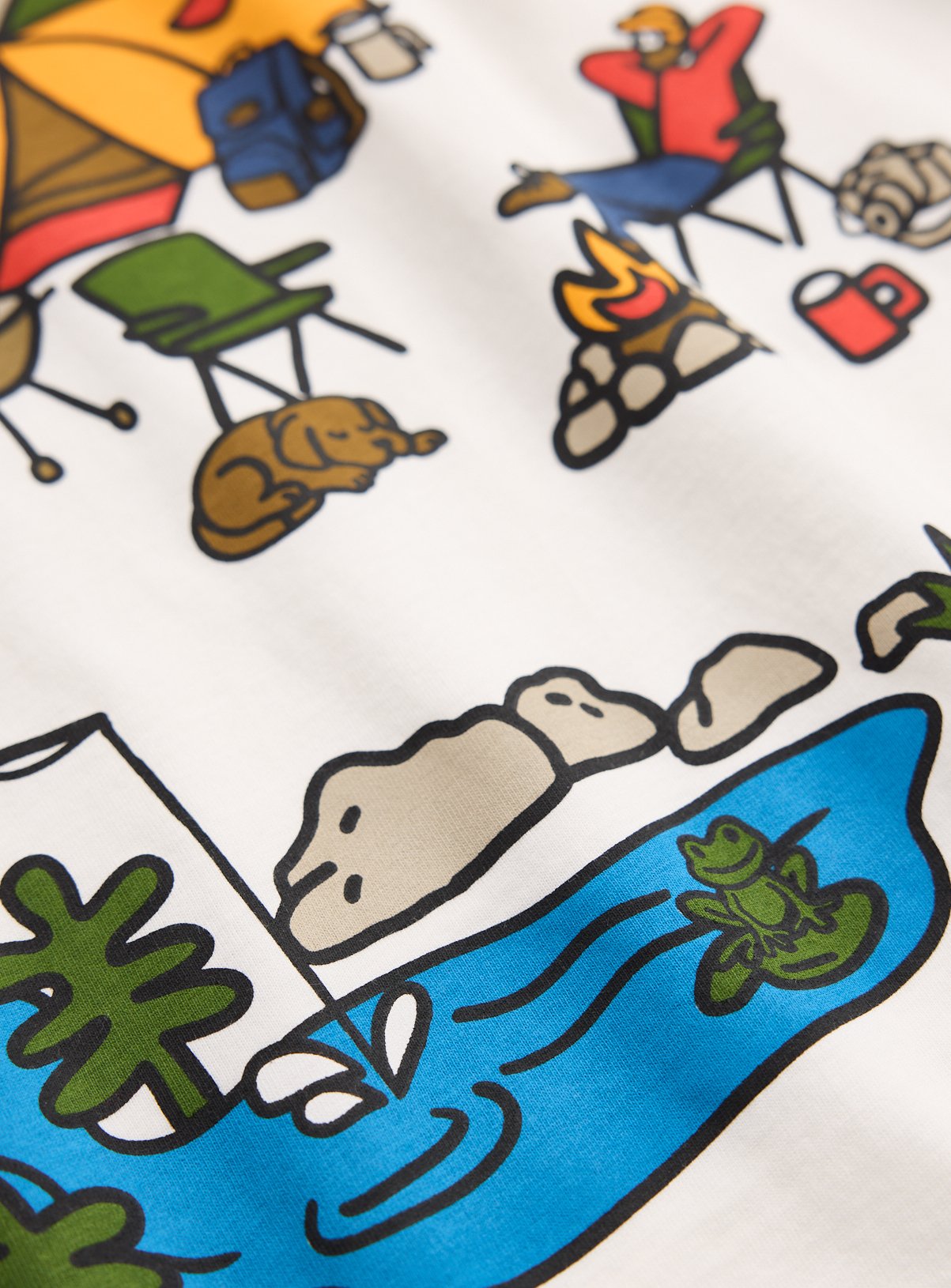 Mock Sleeve Camping T-Shirt 12 years - Image 3 thumbnail