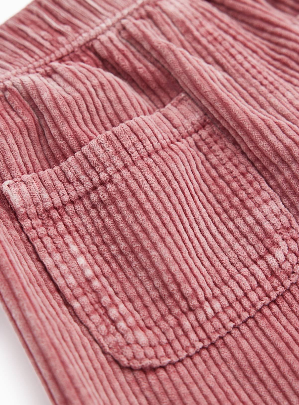 Pink Corduroy Pull-On Wide Leg Trousers 7-8 years - Image 2
