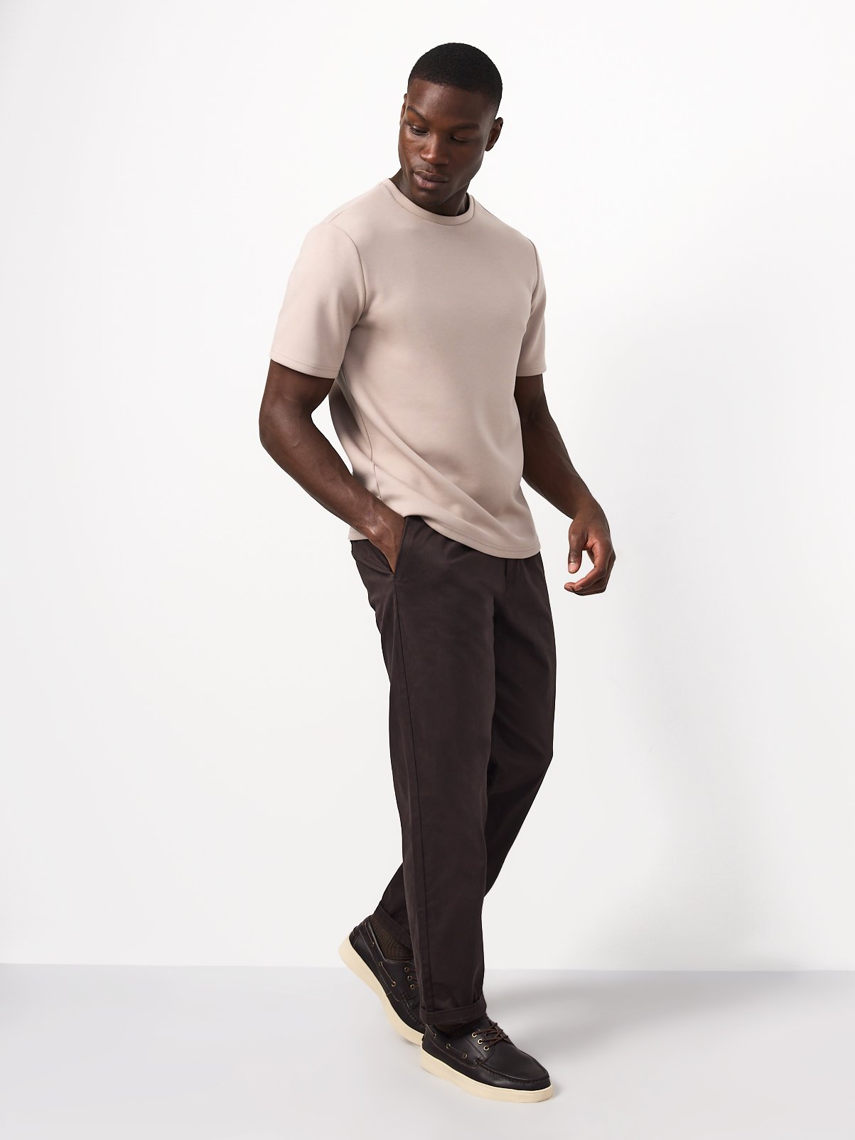 Classic Stone-Coloured T-Shirt S - Image 2 thumbnail