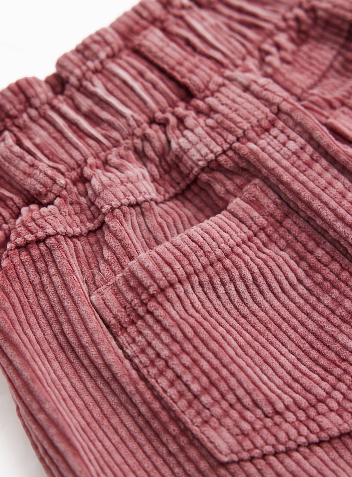 Pink Corduroy Skirt & Cream Tights Set 3-4 years - Image 2