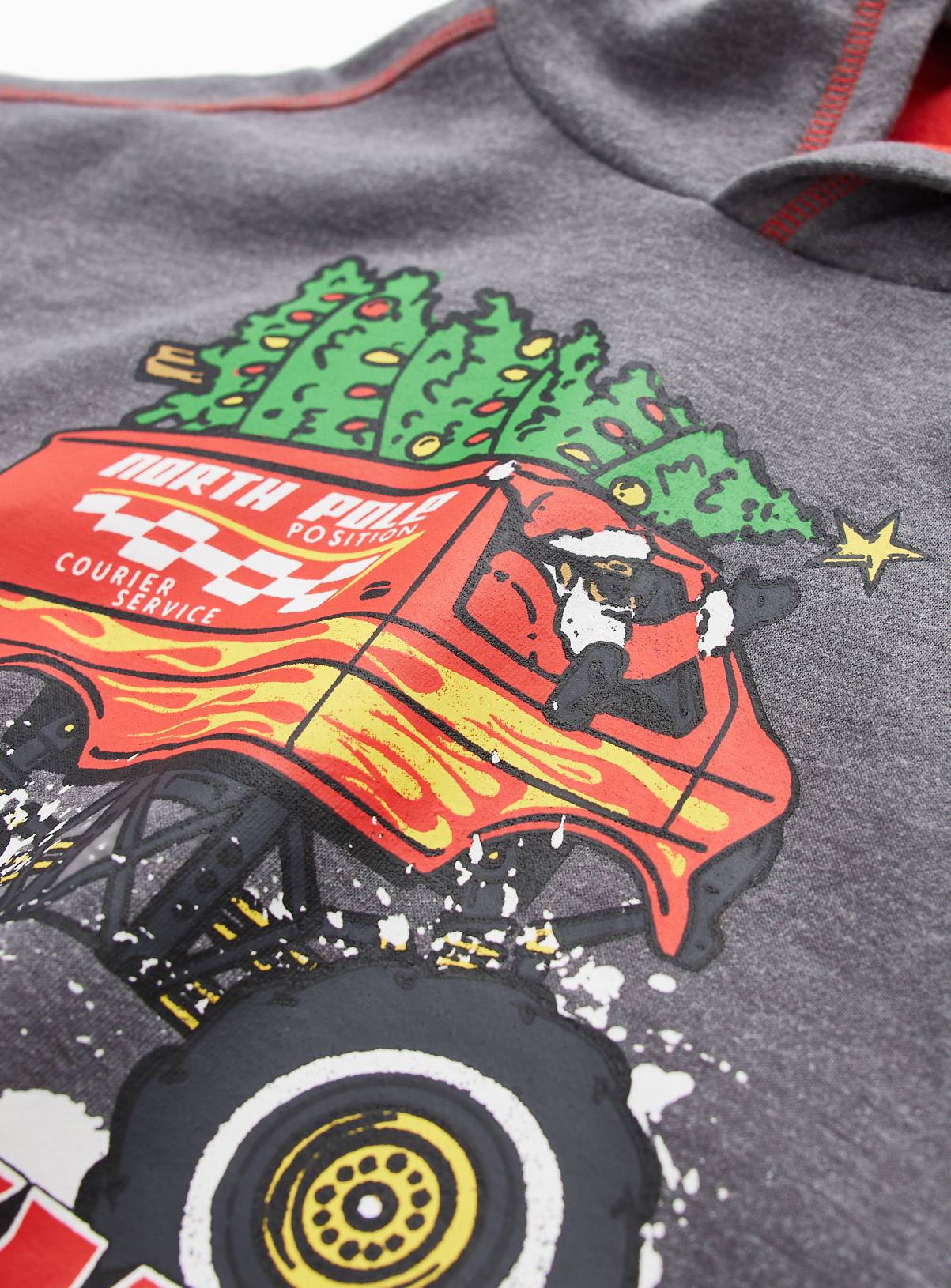 Black Team Christmas Racing Crewneck Sweater 6 years - Image 2