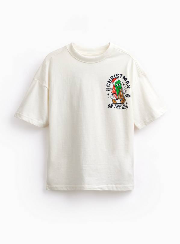 White Christmas Sandwich Graphic T-Shirt 5 years