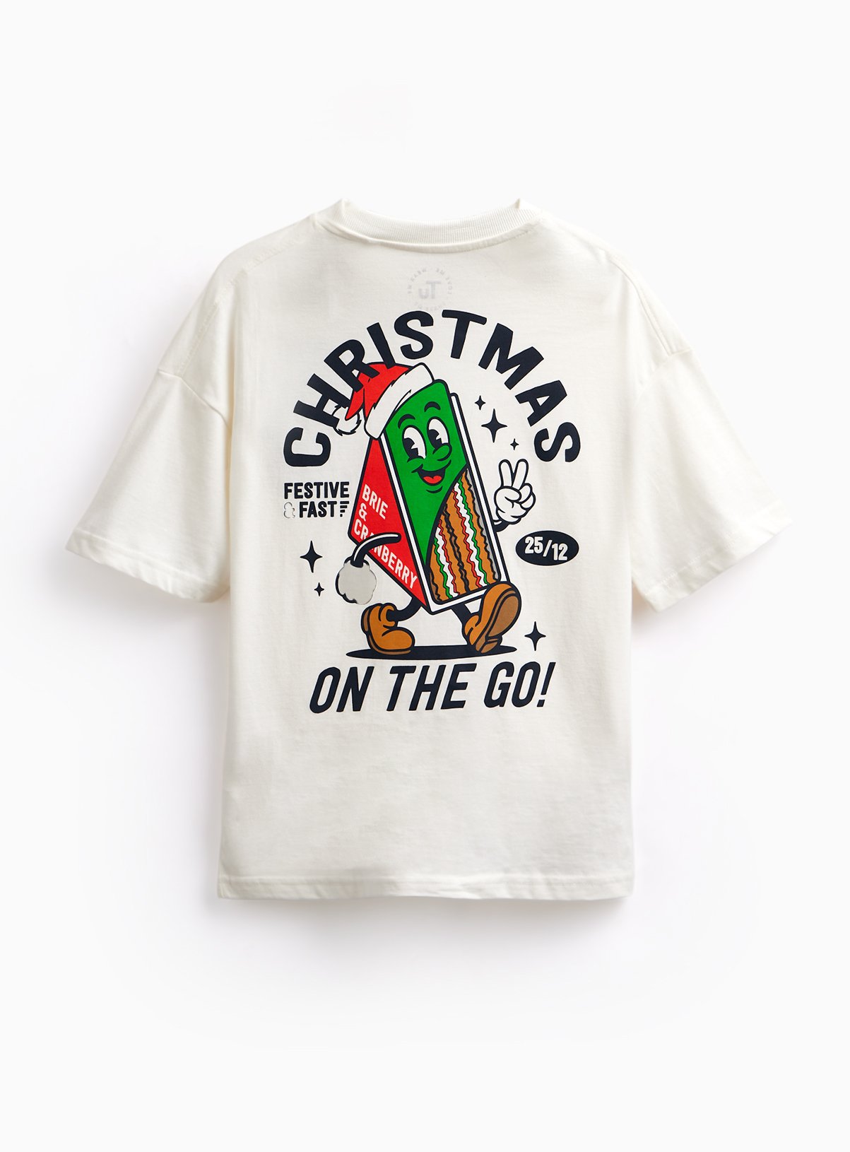 White Christmas Sandwich Graphic T-Shirt 8 years - Image 2 thumbnail