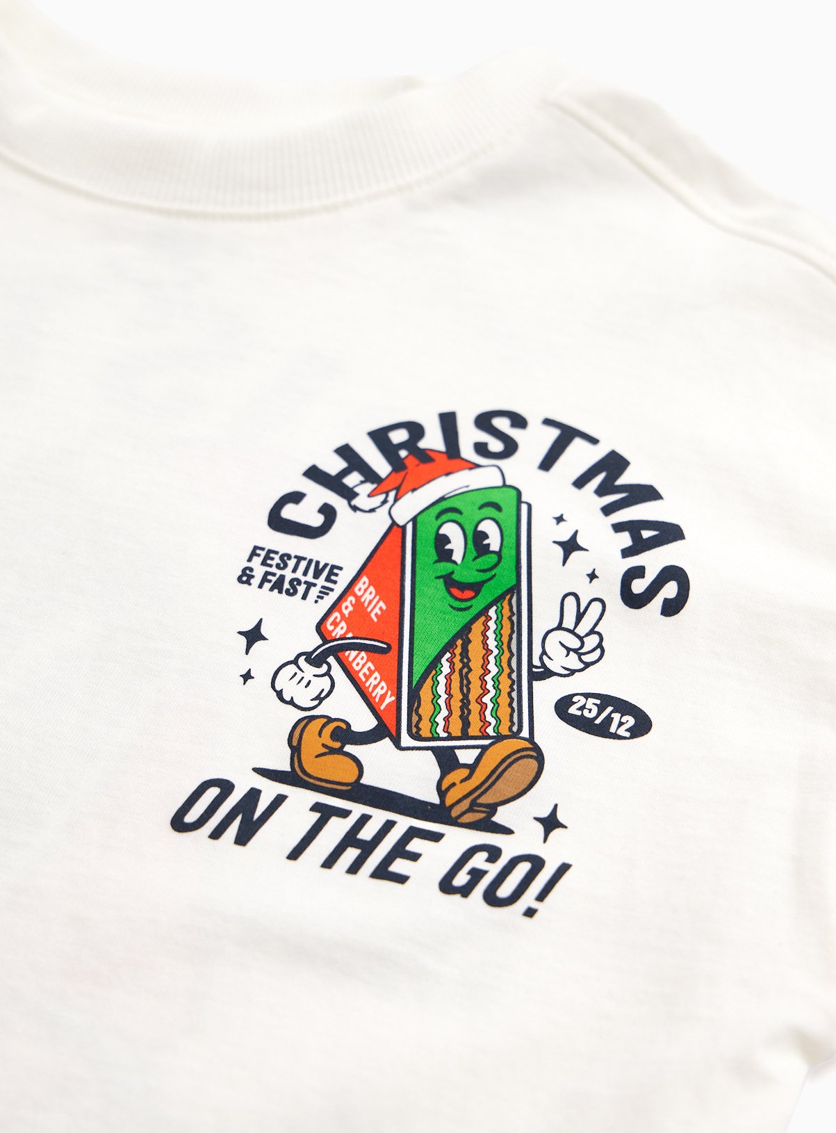 White Christmas Sandwich Graphic T-Shirt 8 years - Image 3 thumbnail