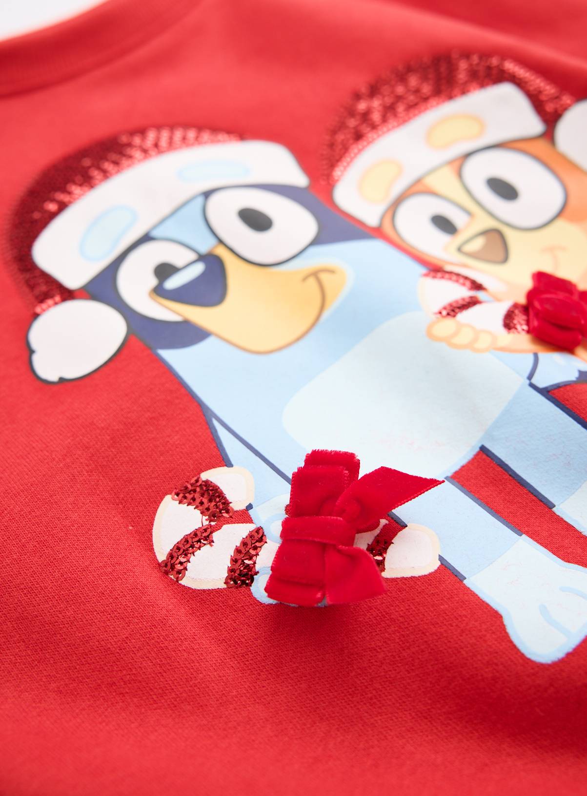 Christmas Red Bluey Sweatshirt 6-7 years - Image 2