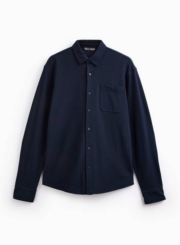 Navy Jersey Long Sleeve Shirt XXXL