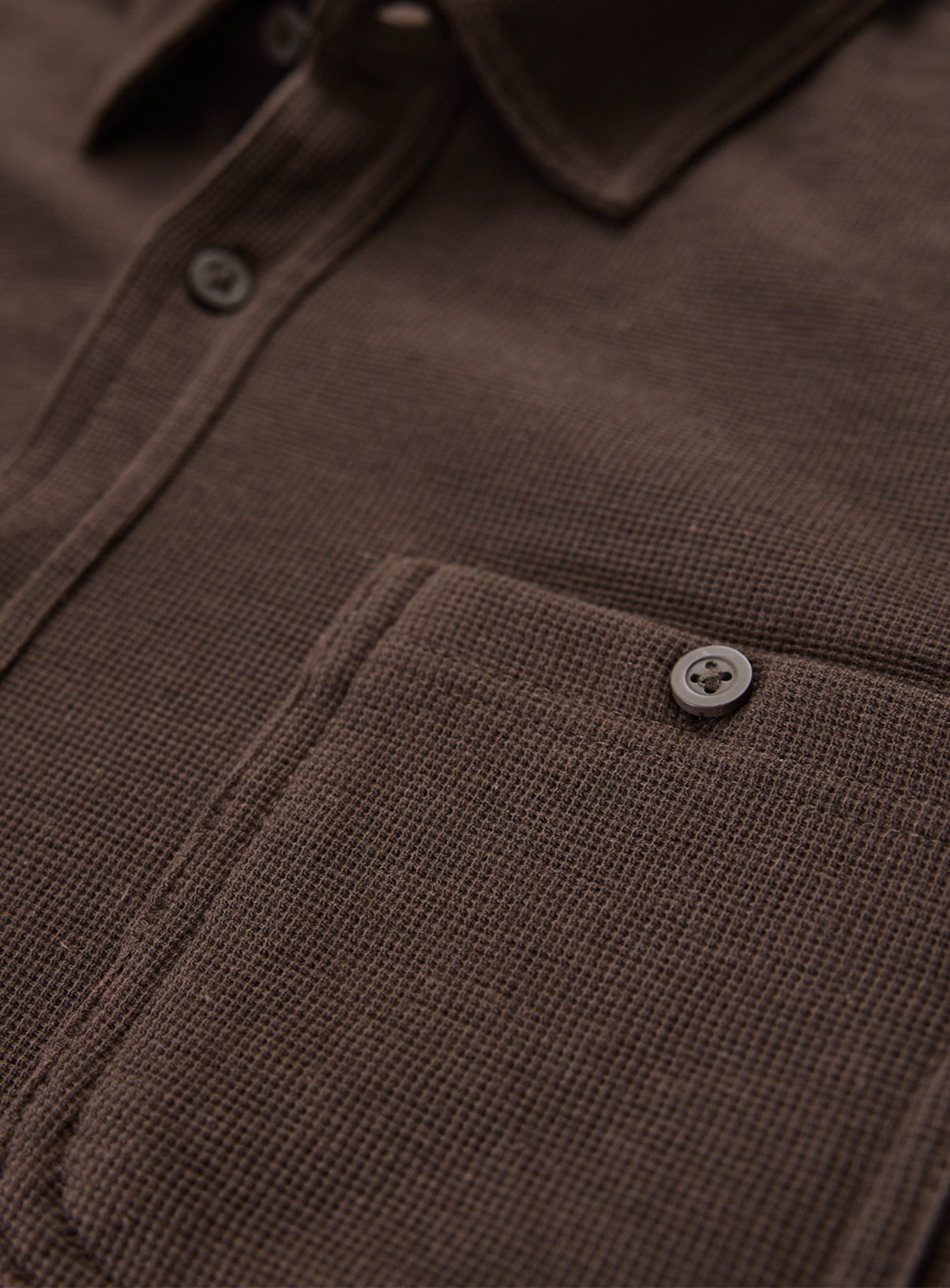 Brown Jersey Long Sleeve Shirt XXL - Image 4 thumbnail