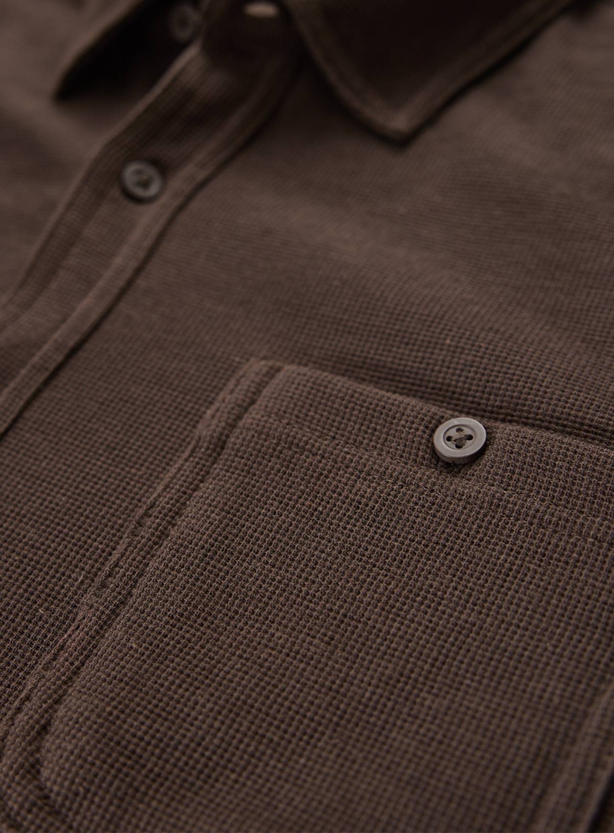Brown Jersey Long Sleeve Shirt XXL - Image 4