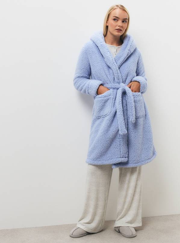 Blue Borg Hooded Dressing Gown  XL