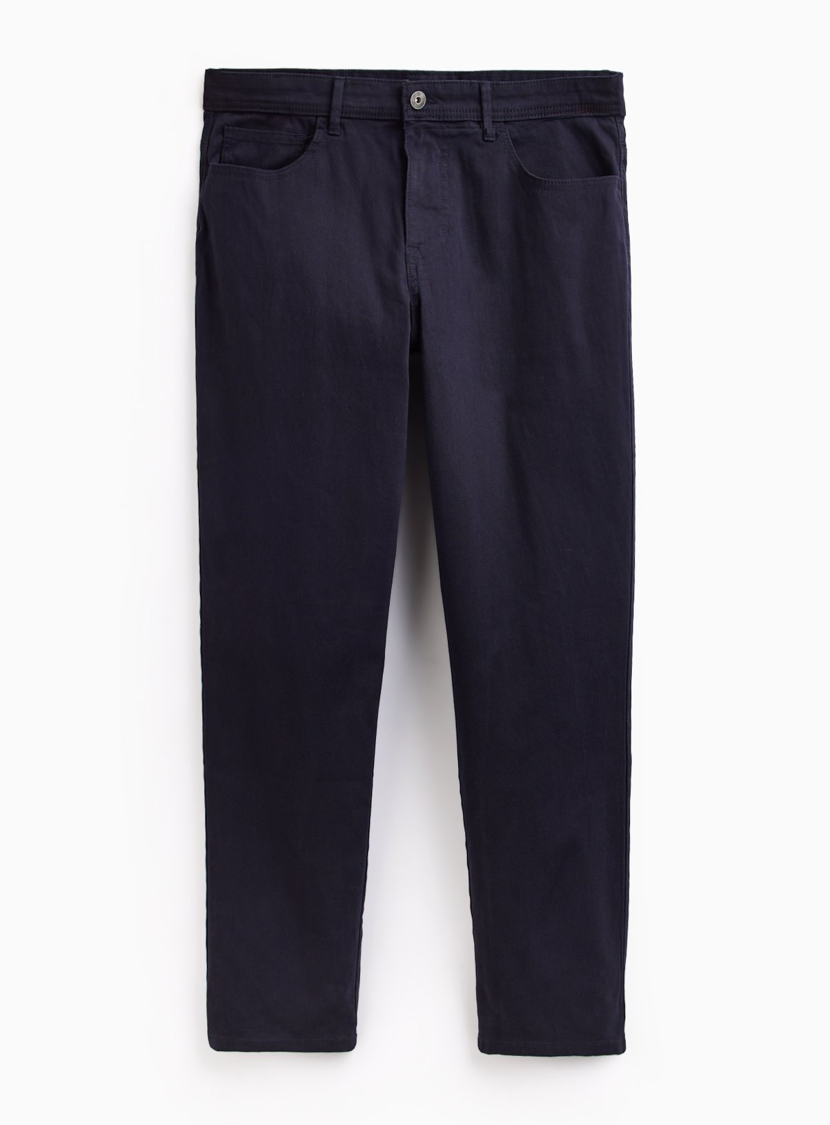 Navy Cotton Rich Trousers 42S - Image 2 thumbnail