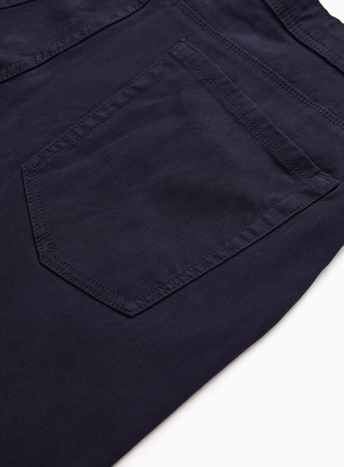 Navy Cotton Rich Trousers 42S - Image 3 thumbnail