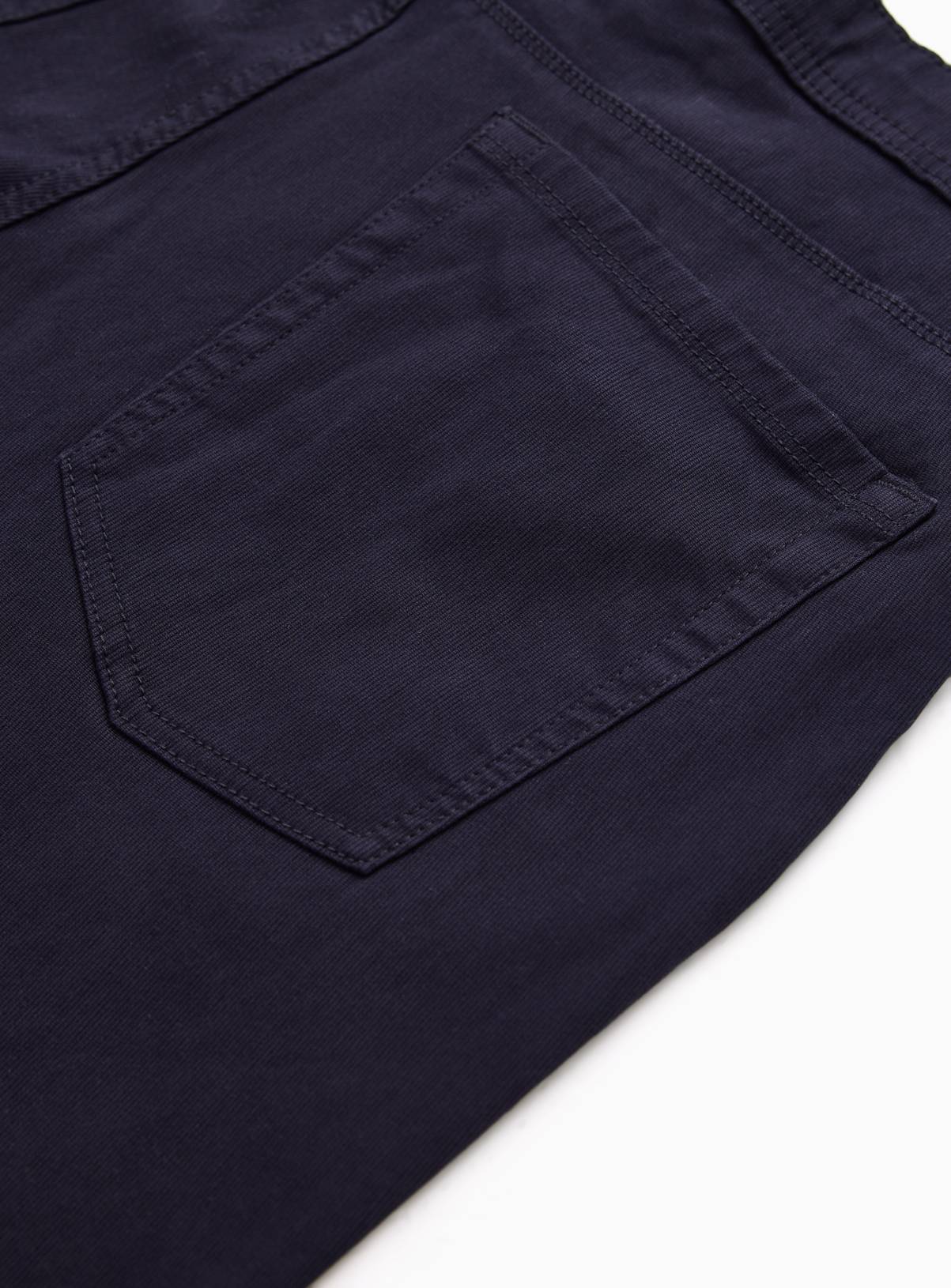 Navy Cotton Rich Trousers 42S - Image 3
