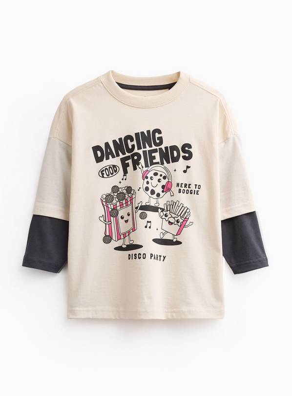 Dancing Friends Mock Sleeve T-Shirt 1-2 years