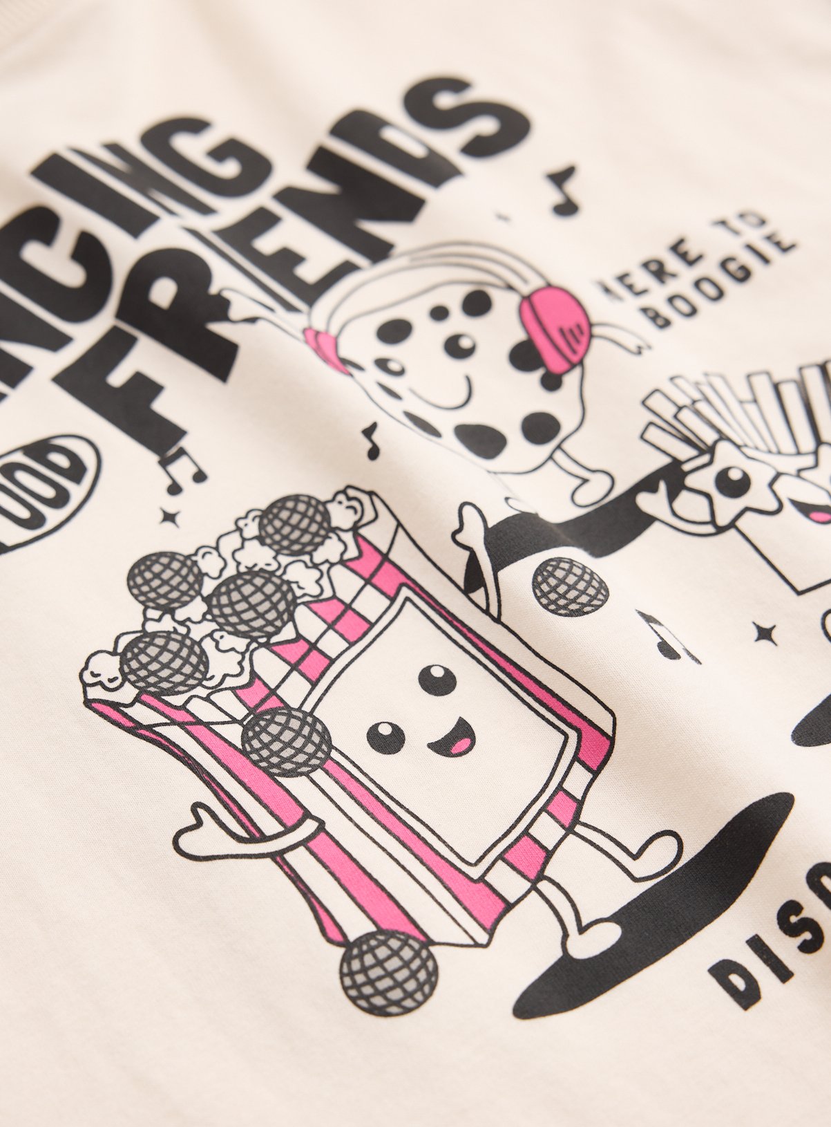 Dancing Friends Mock Sleeve T-Shirt 7-8 years - Image 2 thumbnail