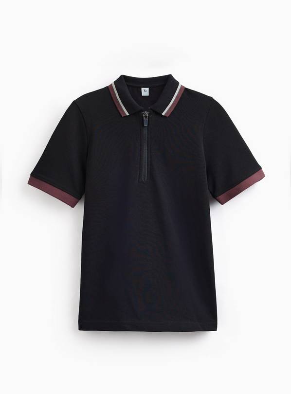 White Zip Polo Shirt 12 years