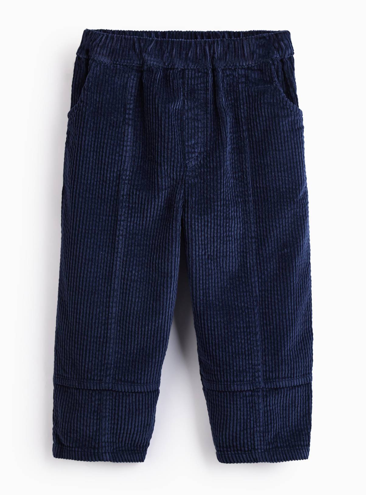 Navy Cord Barrel Trousers 1-2 years - Image 1