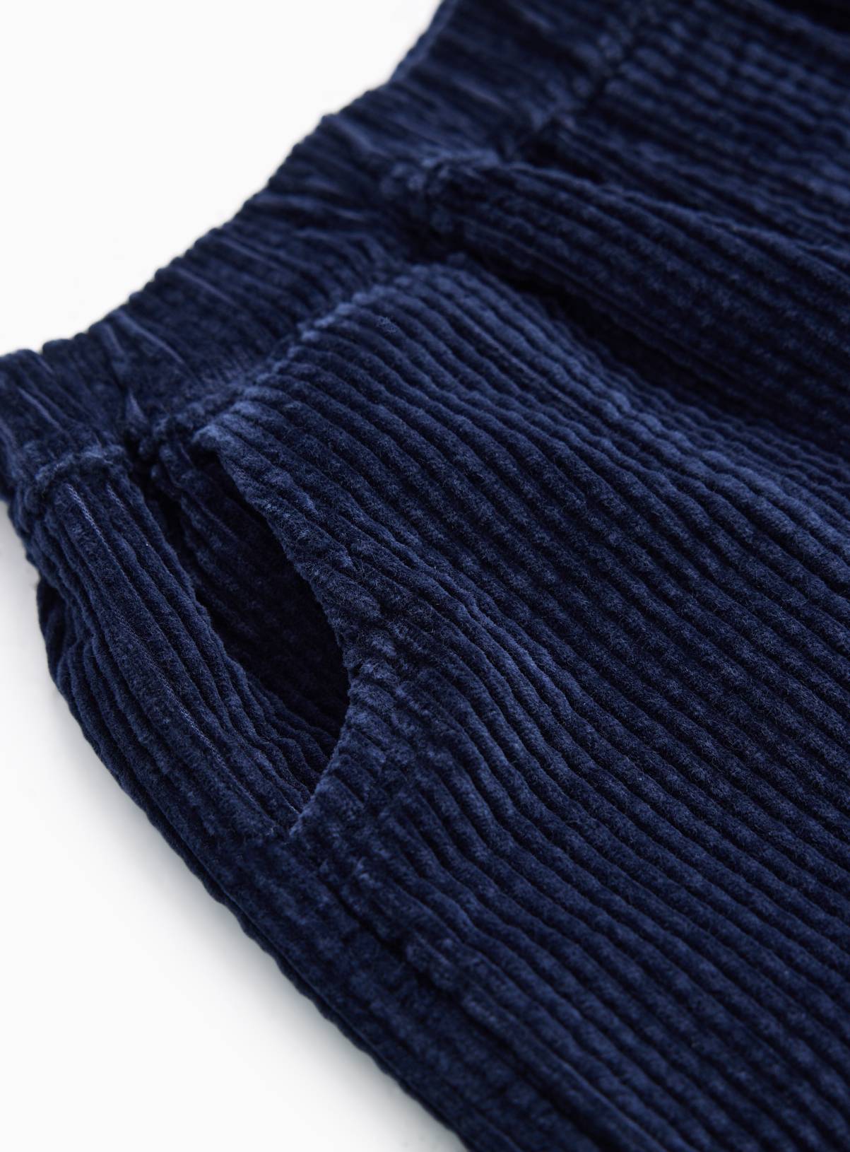 Navy Cord Barrel Trousers 1-2 years - Image 2