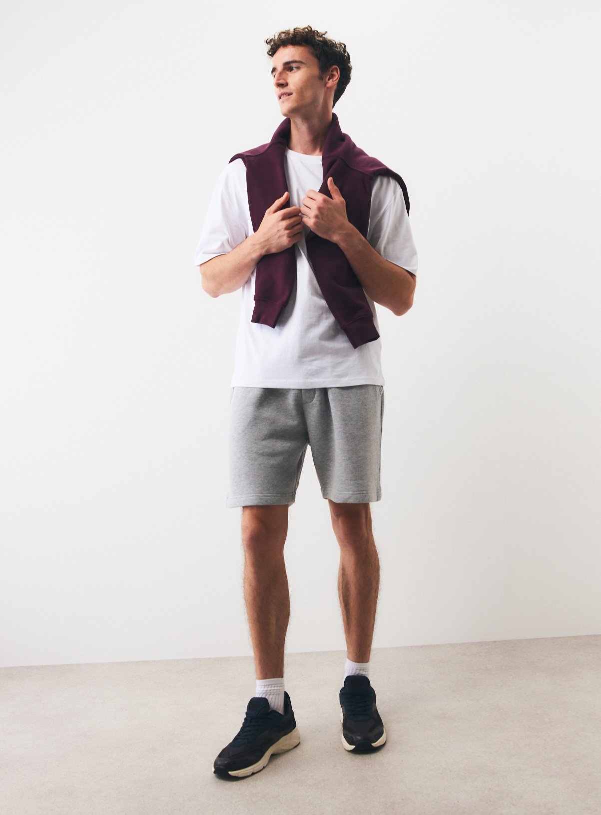 Buy Grey Regular Fit Jersey Shorts L | Shorts | Argos