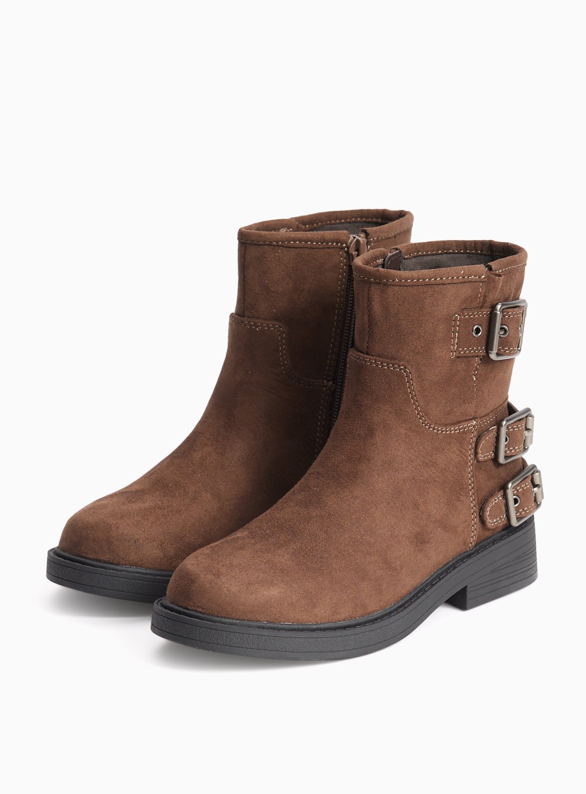 Brown Biker Boots 4 - Image 2 thumbnail