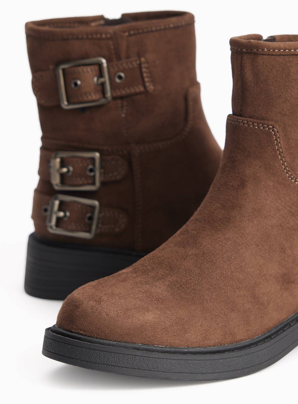 Brown Biker Boots 4 - Image 3
