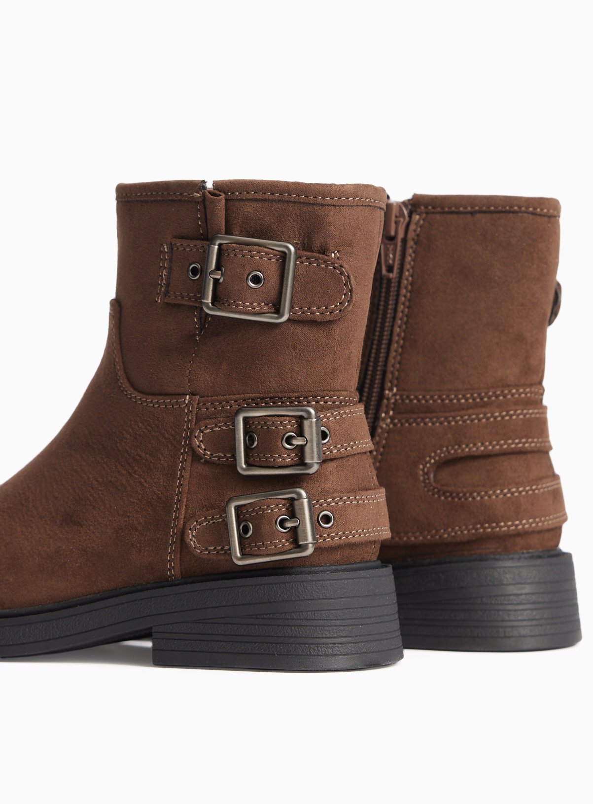 Brown Biker Boots 4 - Image 4 thumbnail