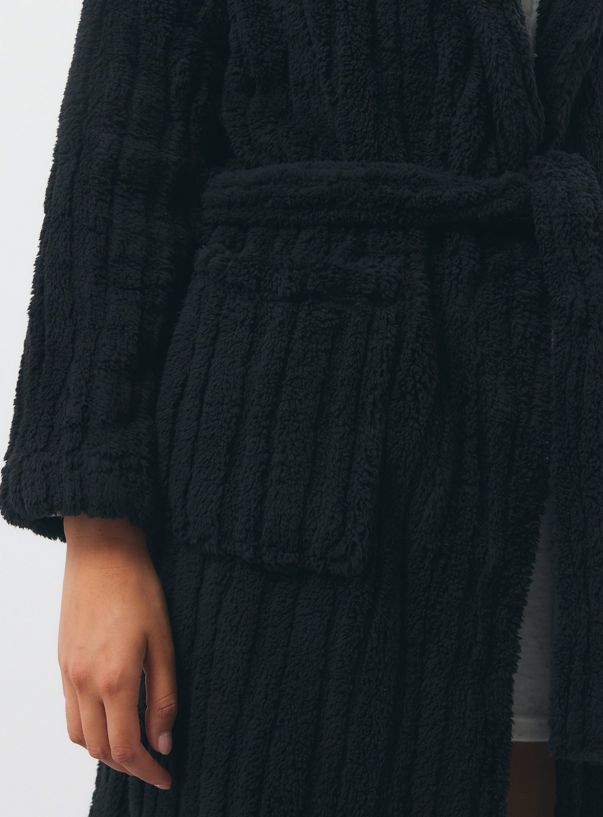 Black Carved Stripe Gown M - Image 3 thumbnail