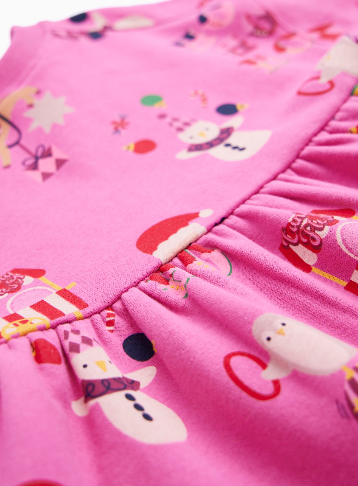 Christmas Circus Santa Sweatshirt Dress 1-2 years - Image 2 thumbnail