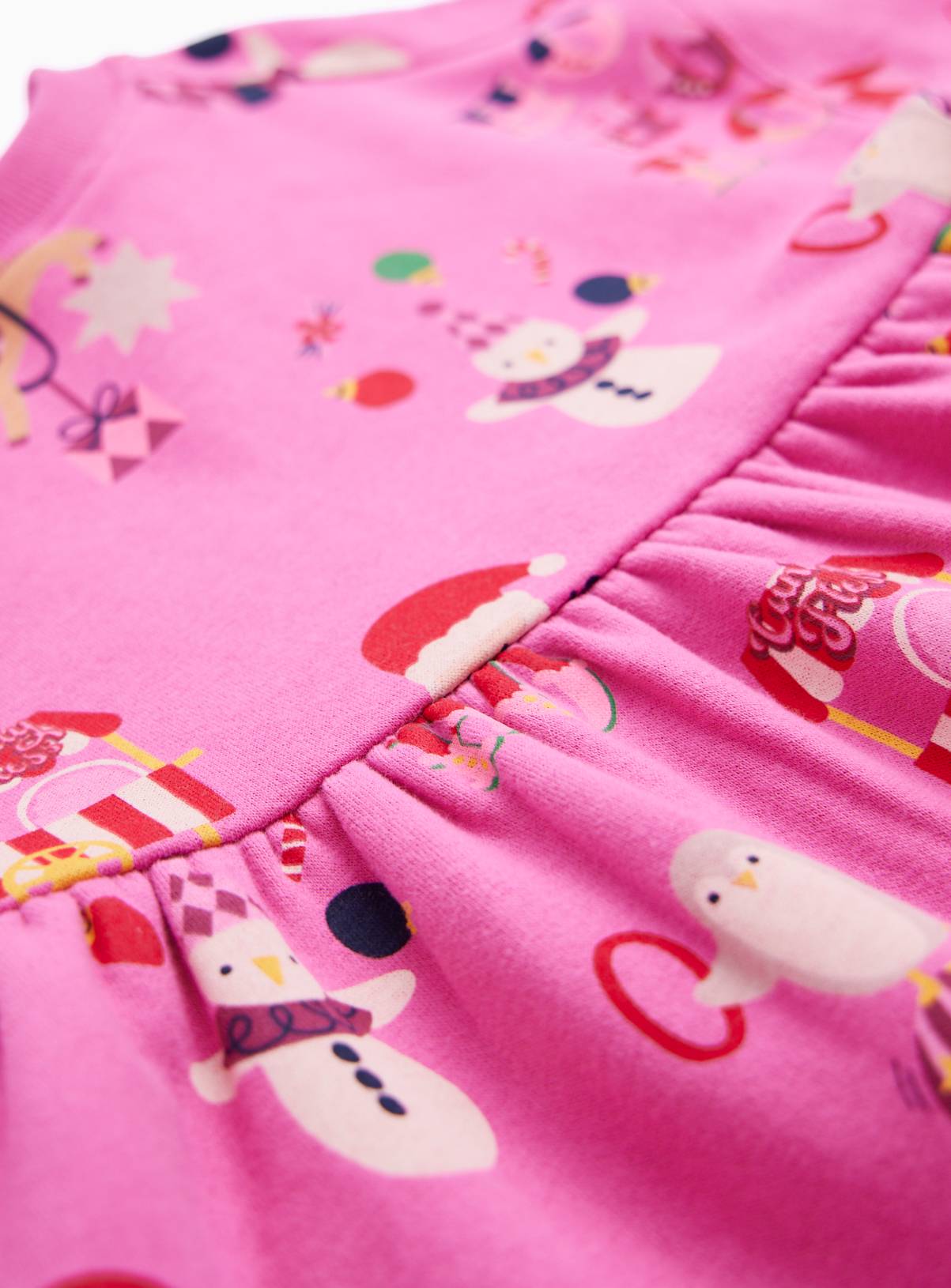 Christmas Circus Santa Sweatshirt Dress 1-2 years - Image 2