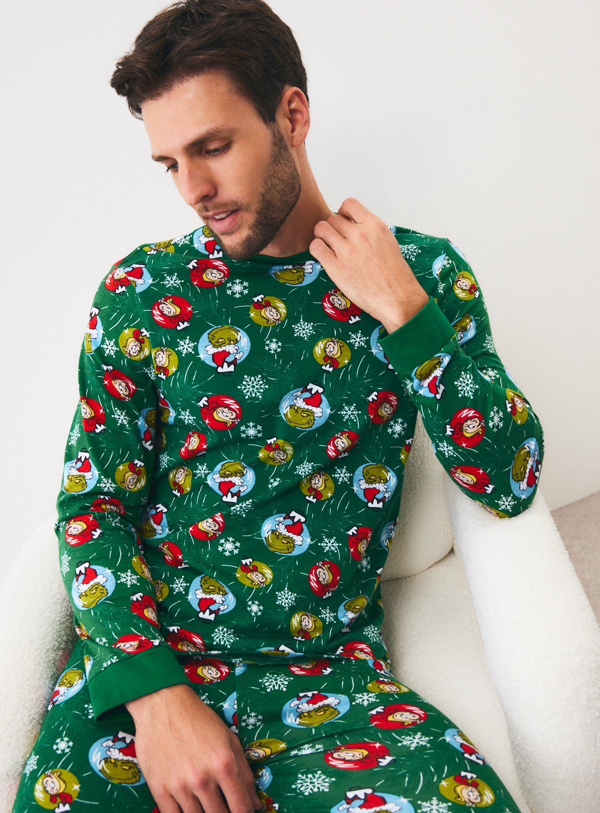 Family Matching Men's The Grinch Christmas Pyjamas M - Image 5 thumbnail