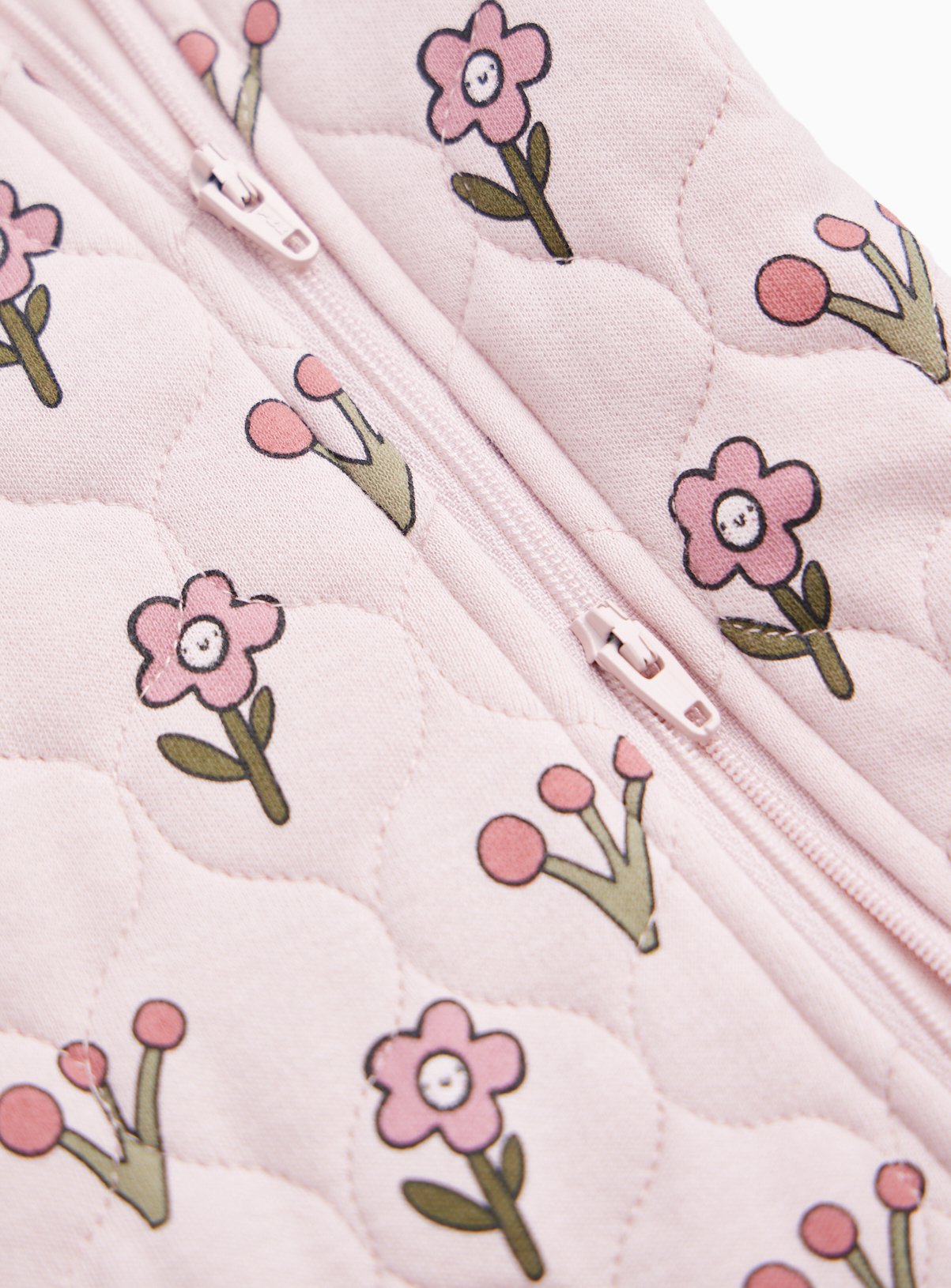 Pink Daisy Print Sleepsuit 12-18 months - Image 2 thumbnail
