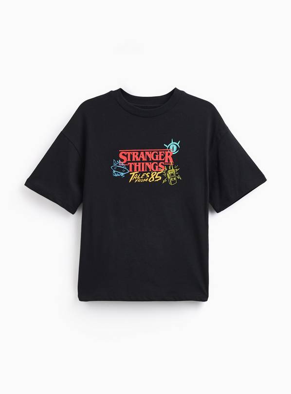 Black Stranger Things Graphic T-Shirt 11 years