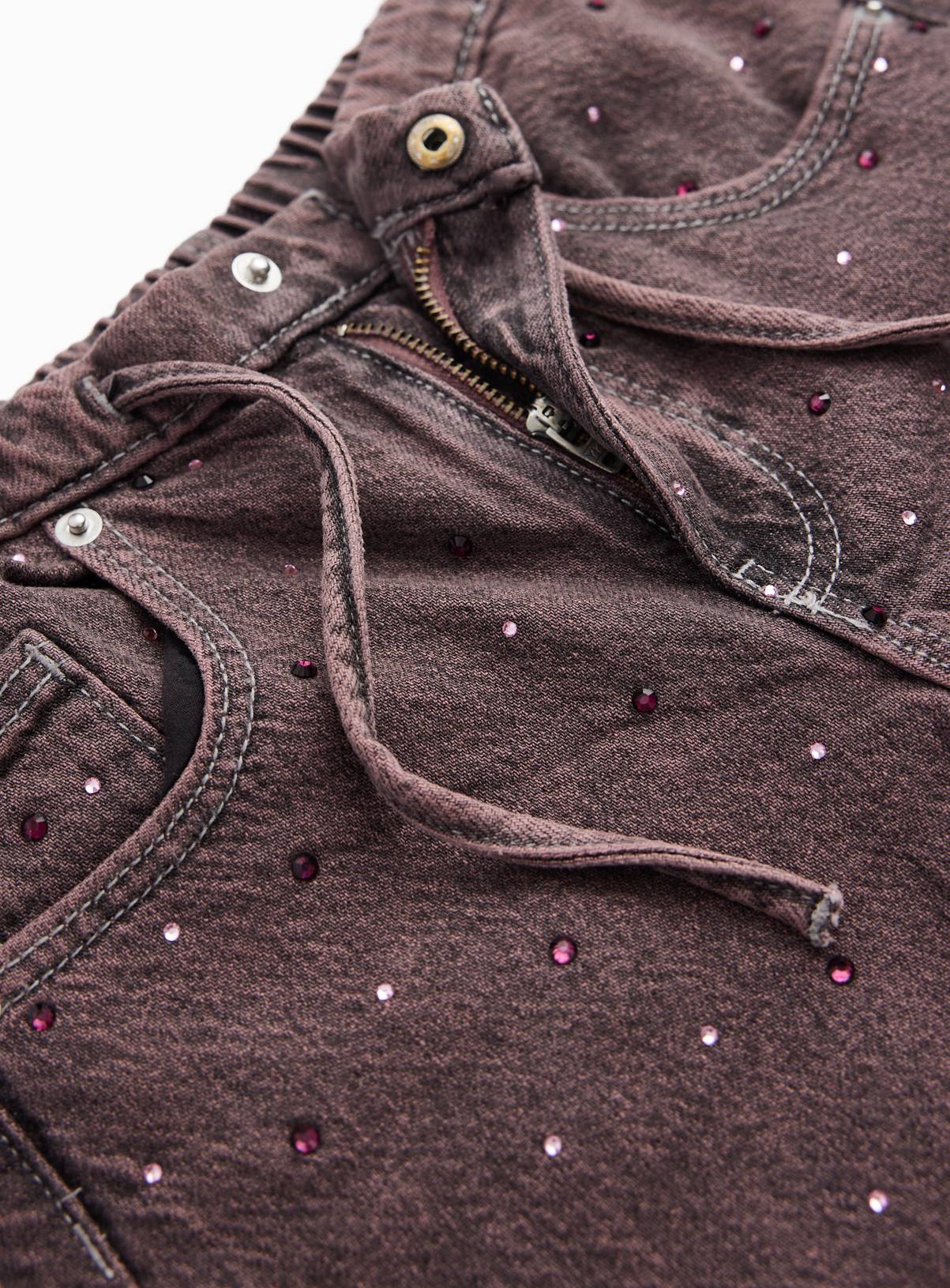 Purple Hotfix Wide Leg Jeans 6 years - Image 2