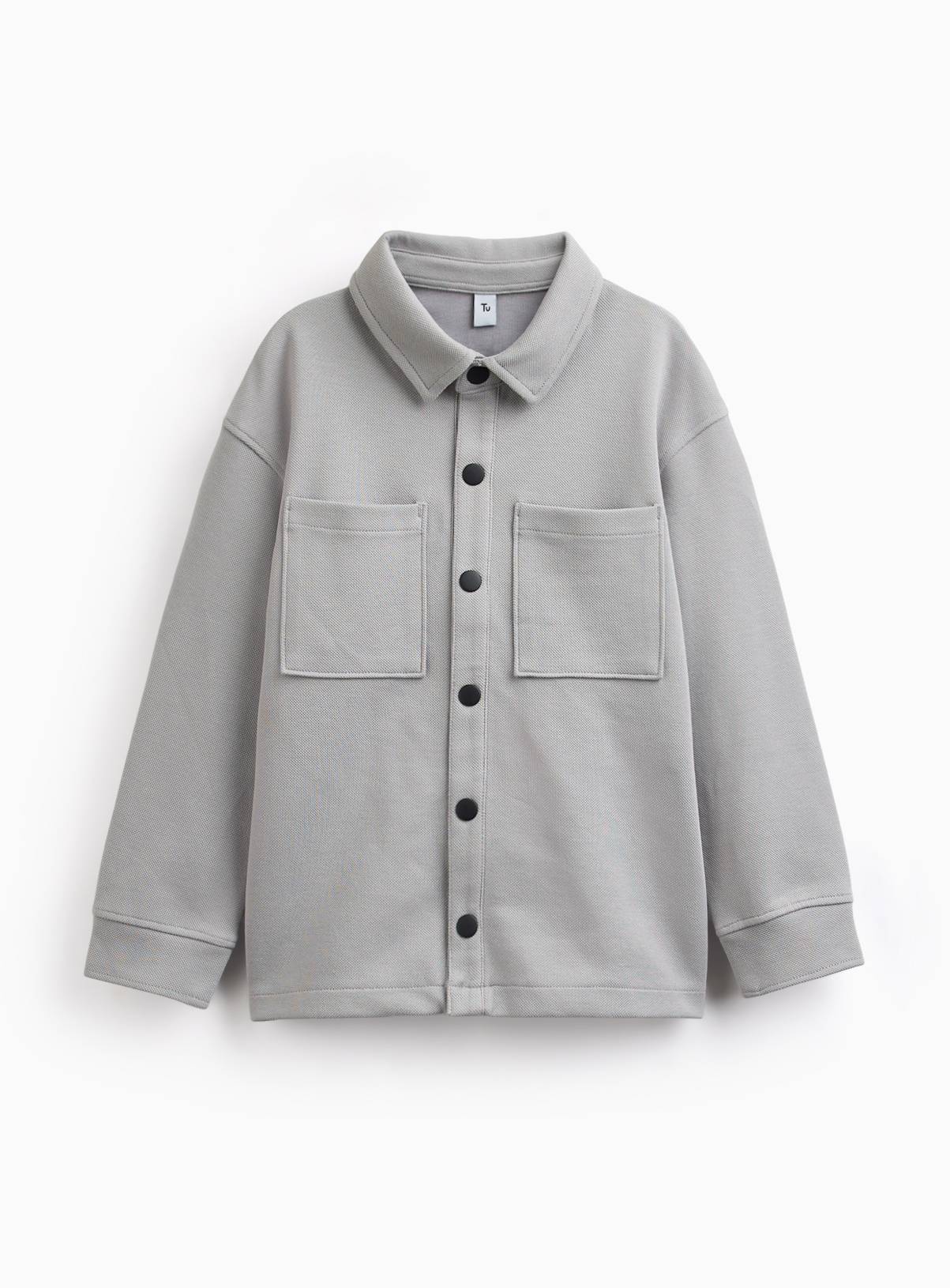 Grey Jersey Overshirt 10 years - Image 1