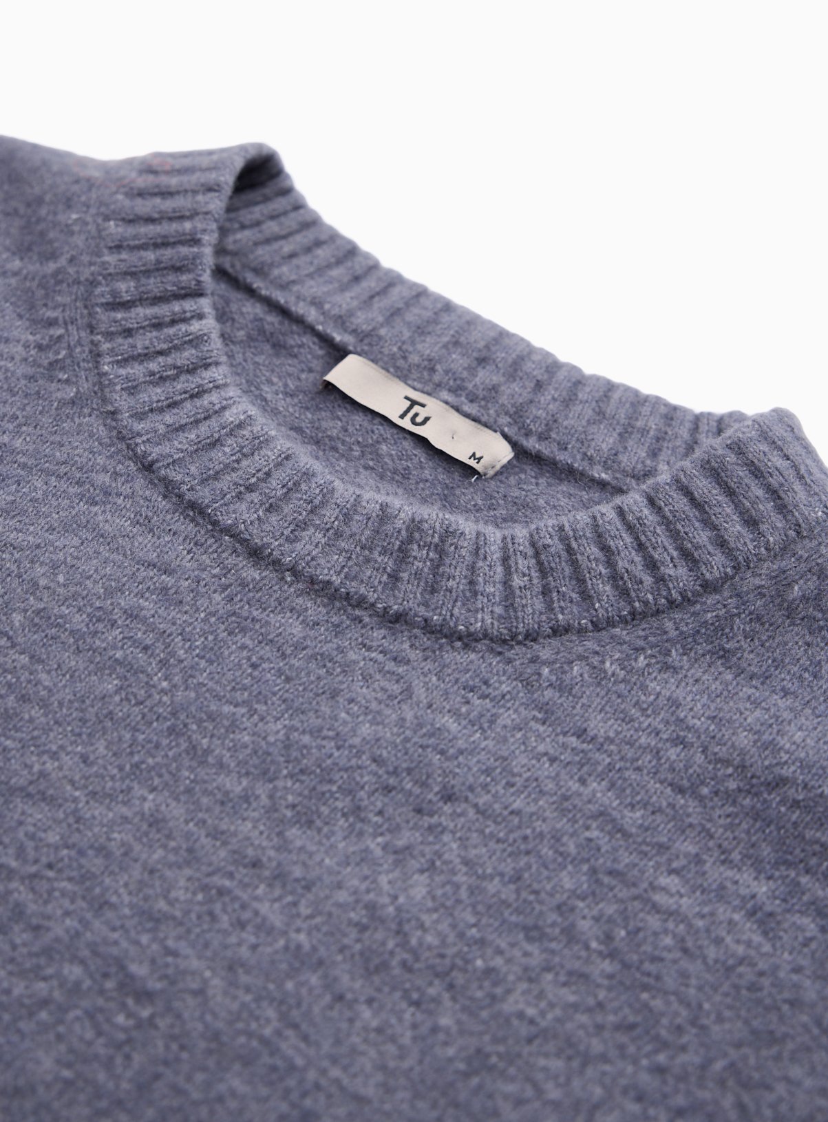 Blue Relaxed Soufflé Crew Neck Jumper XL - Image 2 thumbnail