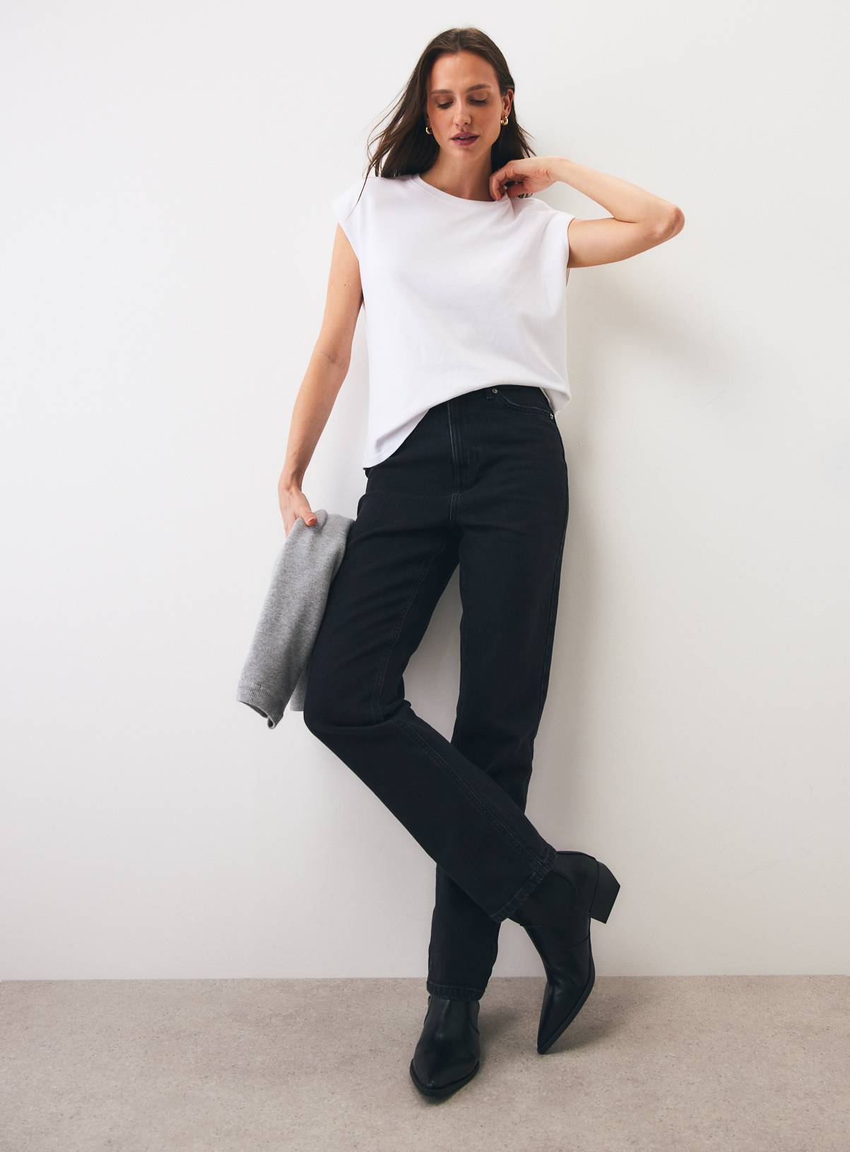 Black Slim Denim Jeans 8L - Image 1
