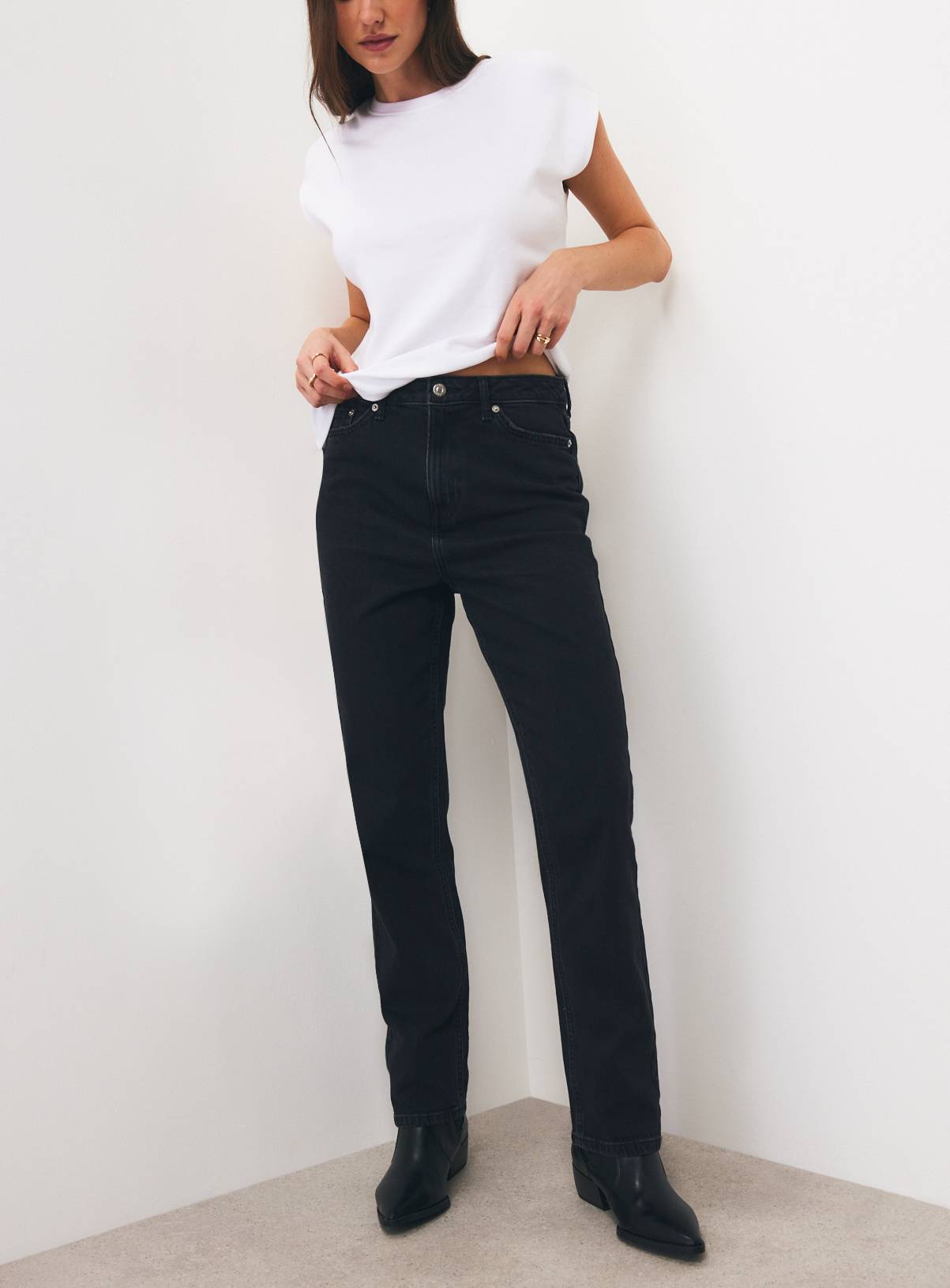 Black Slim Denim Jeans 8L - Image 2
