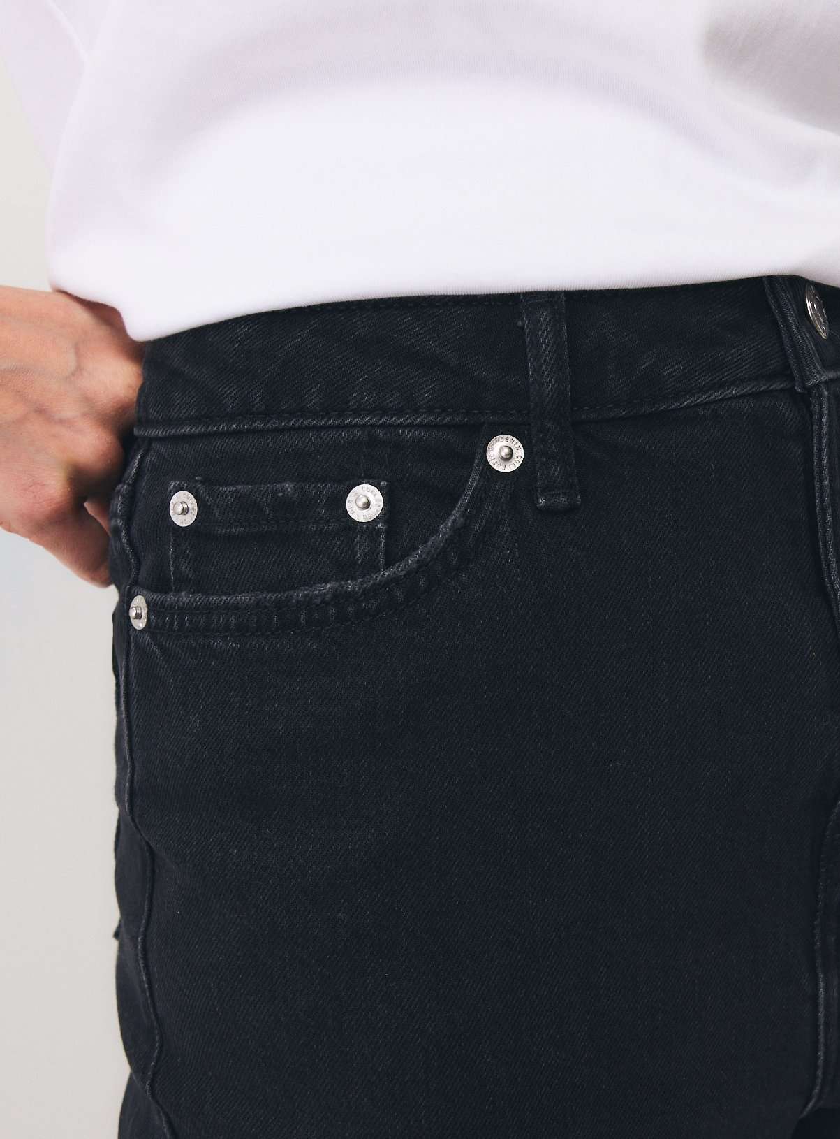 Black Slim Denim Jeans 8L - Image 3 thumbnail