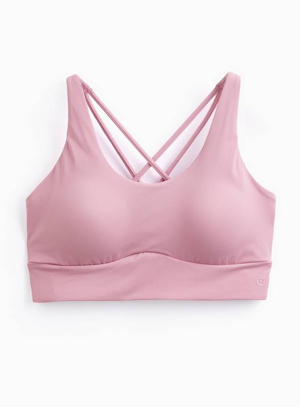 REAKTIV Pink Padded Strappy Sports Bra L