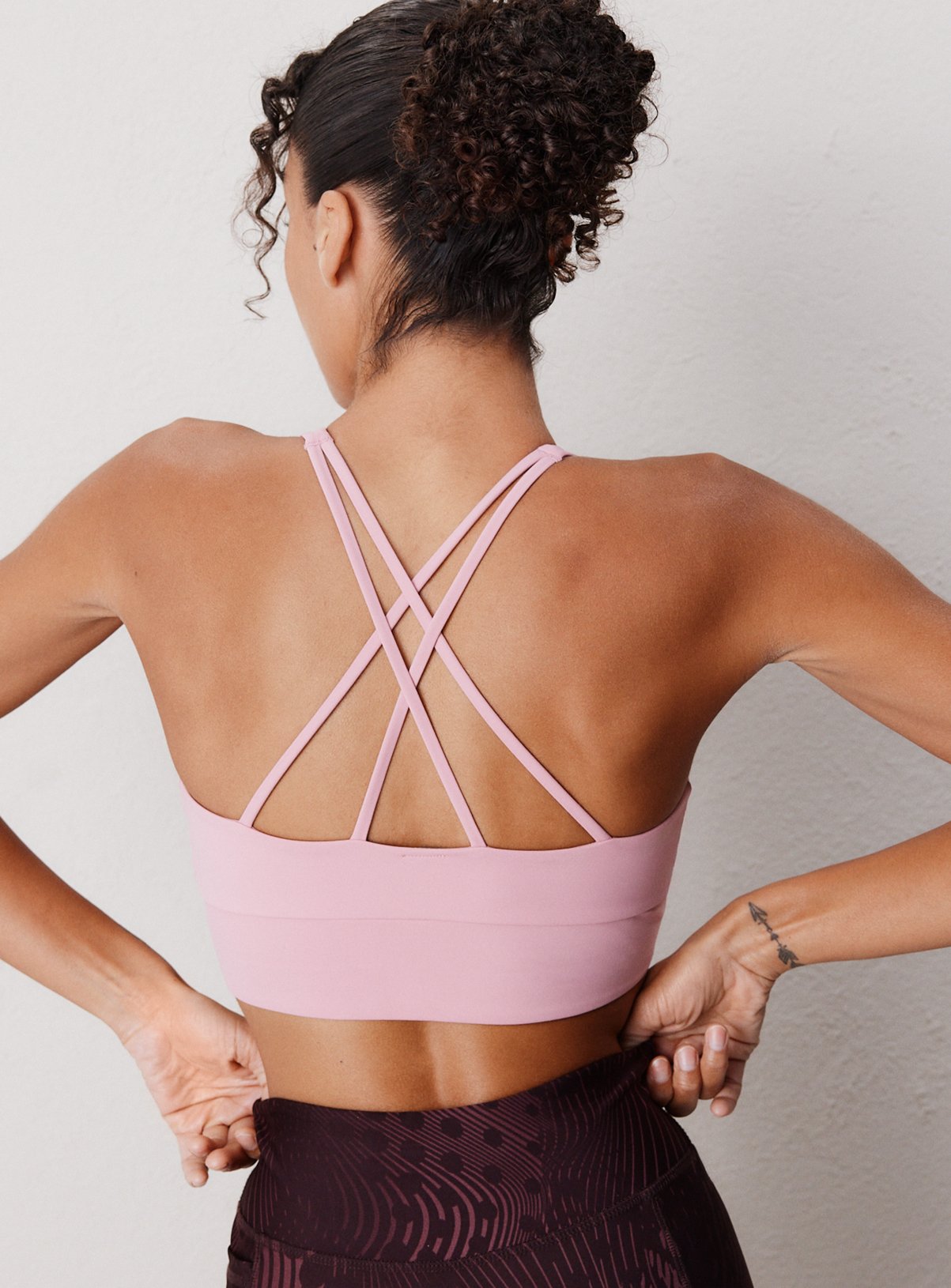 REAKTIV Pink Padded Strappy Sports Bra XXXL - Image 4 thumbnail