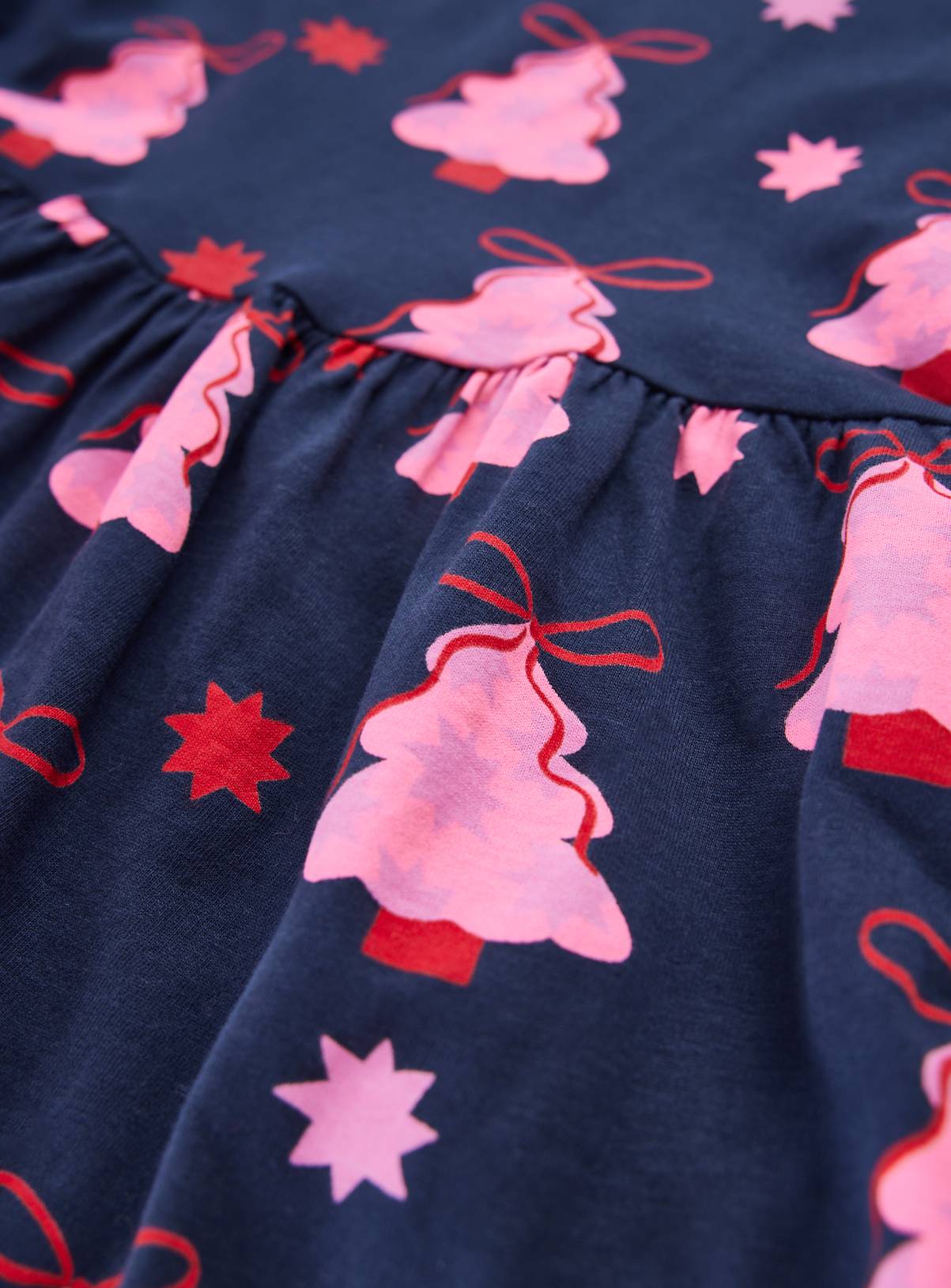 Christmas Tree Jersey Dress 6-7 years - Image 2