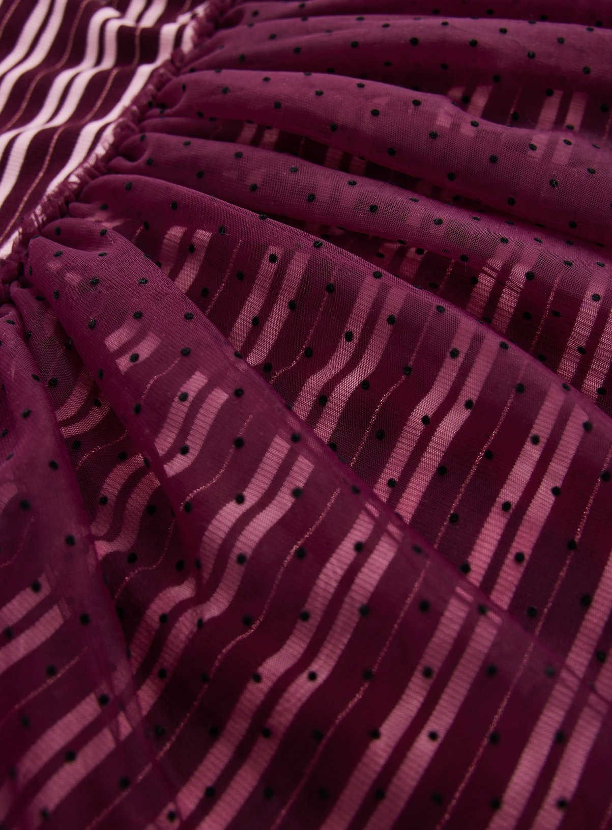 Purple Rib Sparkle Stripe Tutu Dress 5-6 years - Image 2 thumbnail